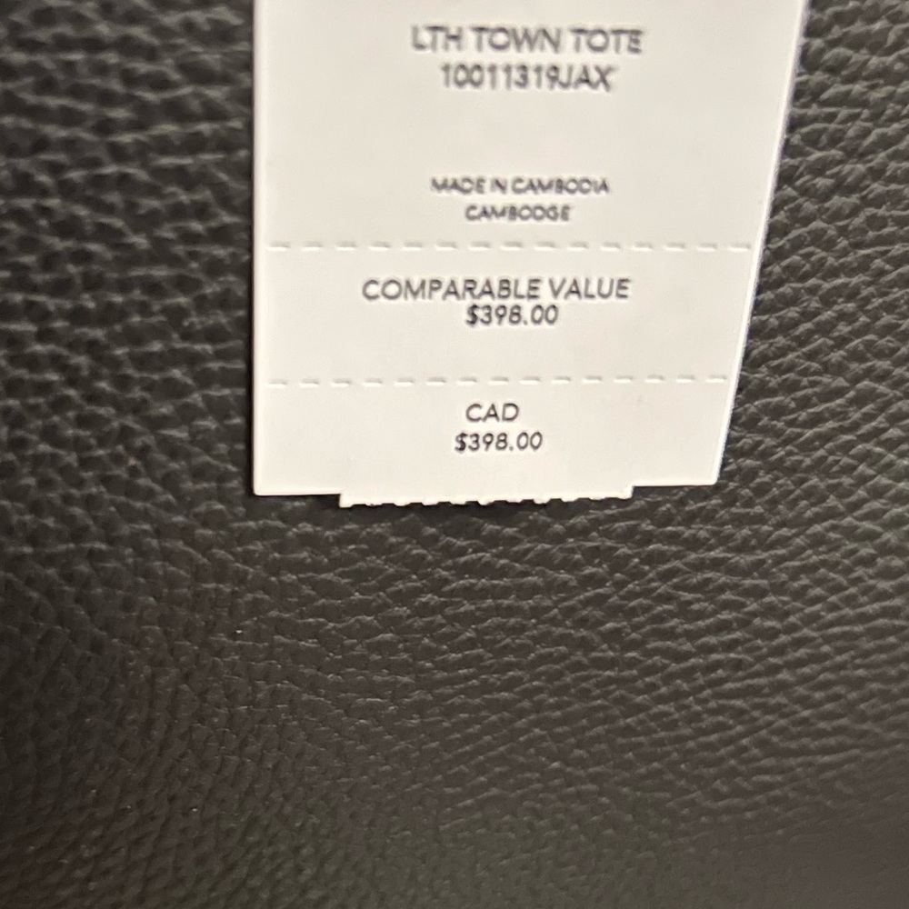 COACH tote Bag Black Leather - Picture 3 of 13